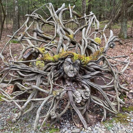 Tree roots sculpture. Hakomi therapy, Seattle.